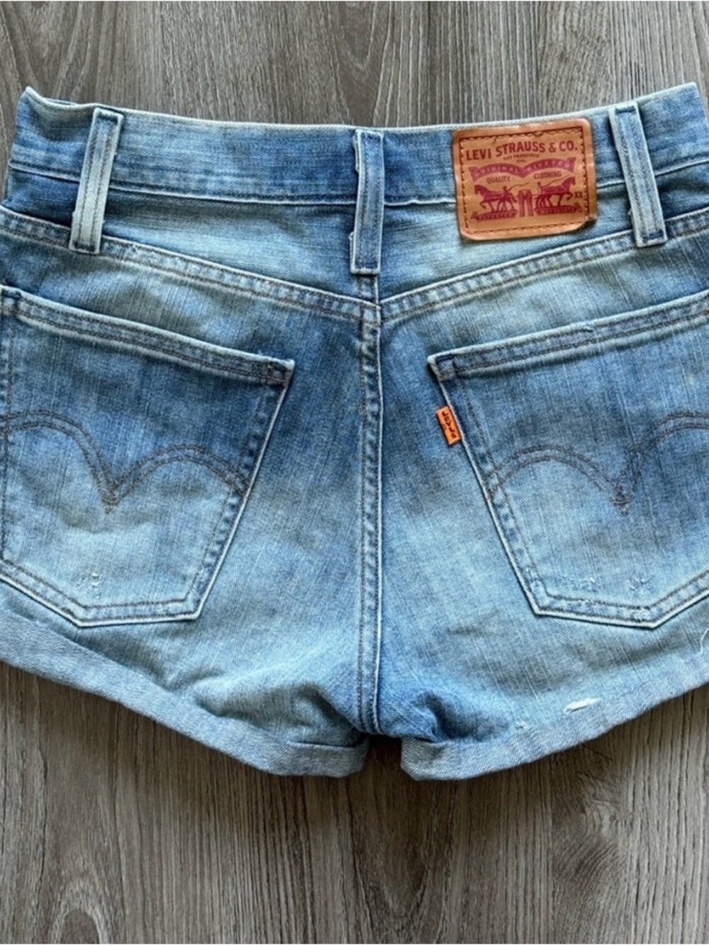 Levi's Light Blue Denim Jean Shorts